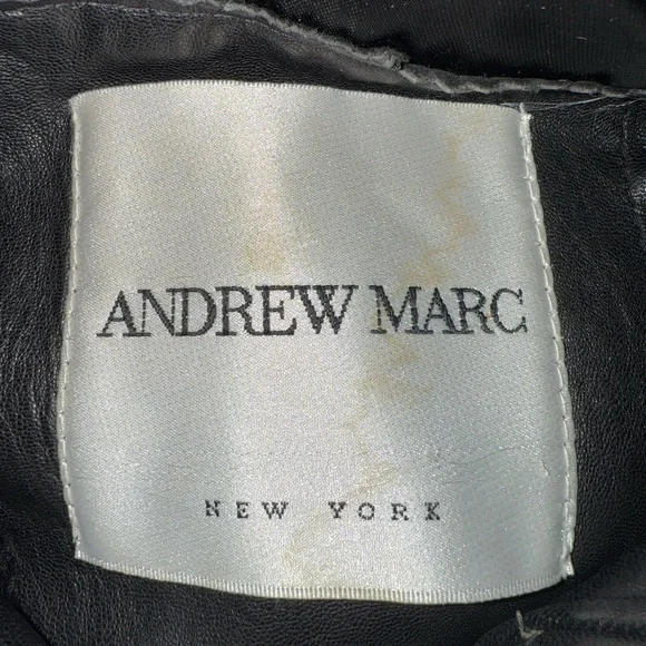 Andrew Marc Men’s Leather Jacket Sz L - Picture 5 of 9